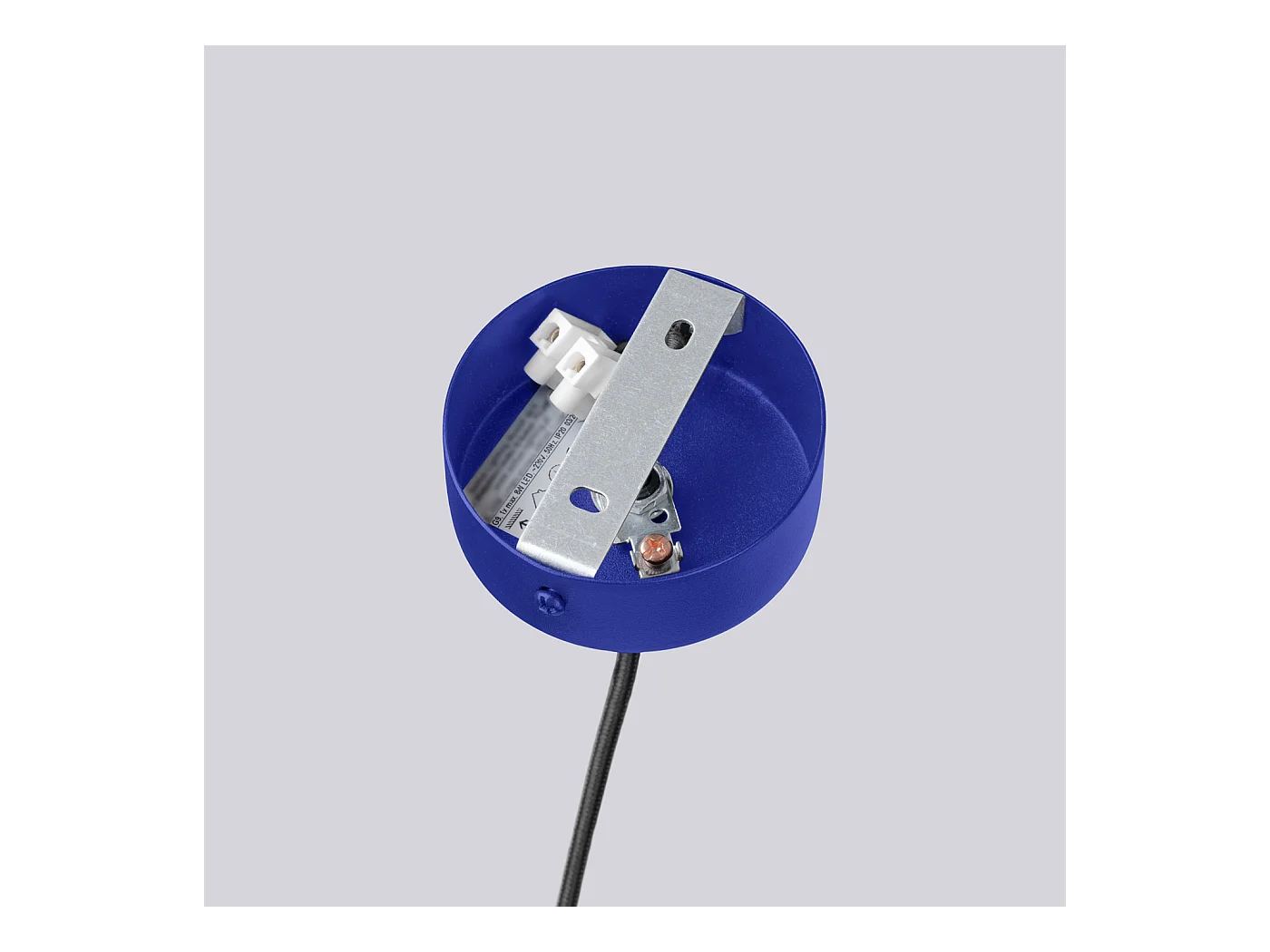 Lustre Halo Moderne En Aluminium - 6 Sources Lumineuses - L.64 X H.230 Cm - Outremer