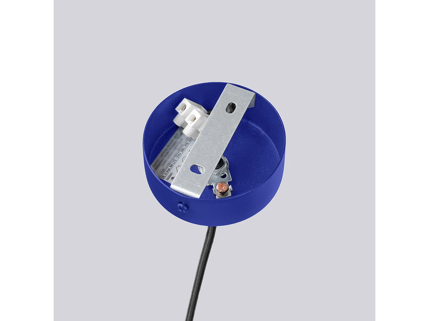 Lustre Halo Moderne En Aluminium - 6 Sources Lumineuses - L.64 X H.230 Cm - Outremer