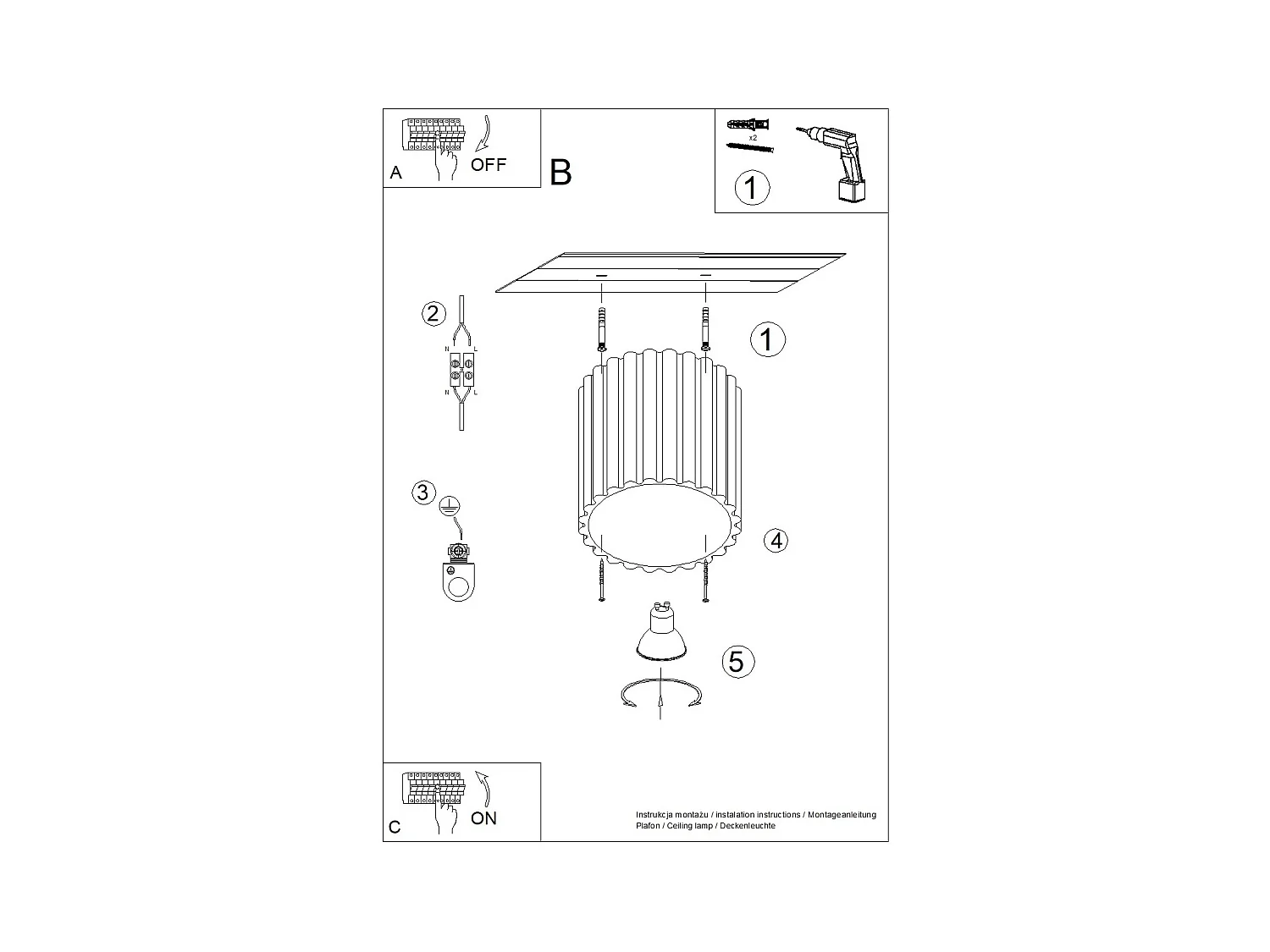 Plafonnier Aura Minimaliste En Aluminium - 1 Sources Lumineuses - L.10 X H.10 Cm - Pêche