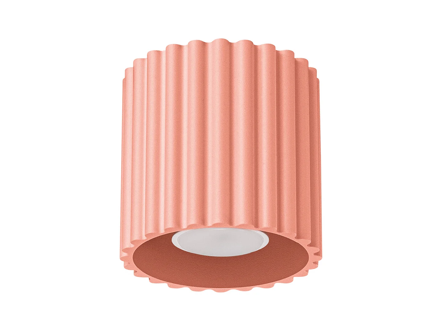 Plafondlamp Aura Minimalist Van  - 1 Lichtbronnen - L.10 X H.10 Cm - Perzikachtig