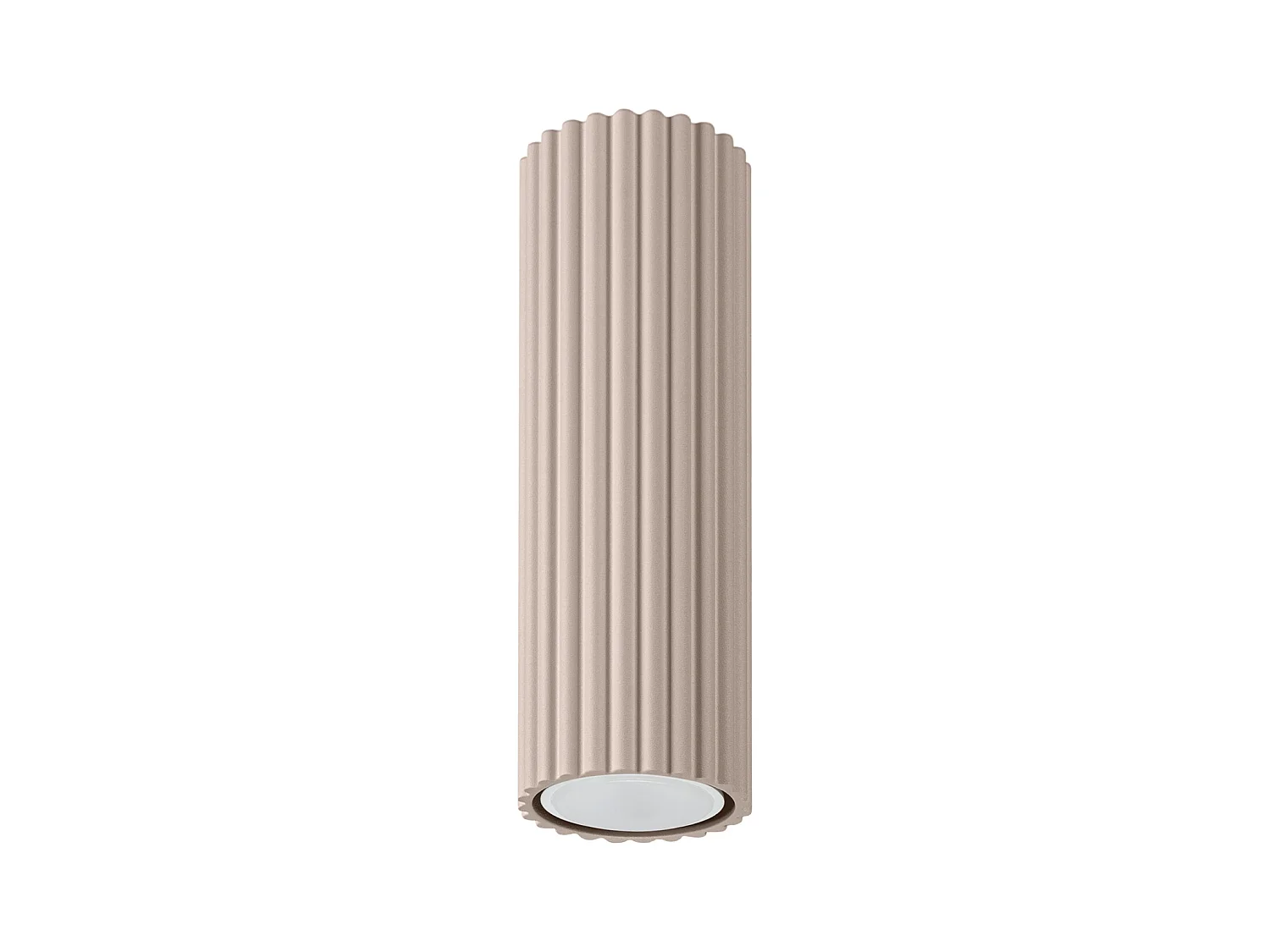 Lampa Sufitowa Minimalistyczny Karbon, Aluminium - 1 Źródło - L.6.5 X H.20 Cm - Taupe