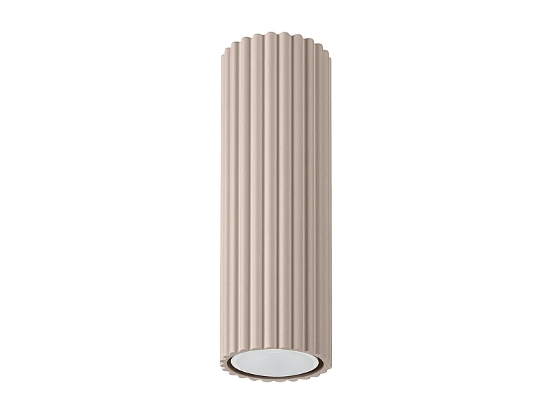 Plafonnier Karbon Minimaliste En Aluminium - 1 Sources Lumineuses - L.6,5 X H.20 Cm - Taupe