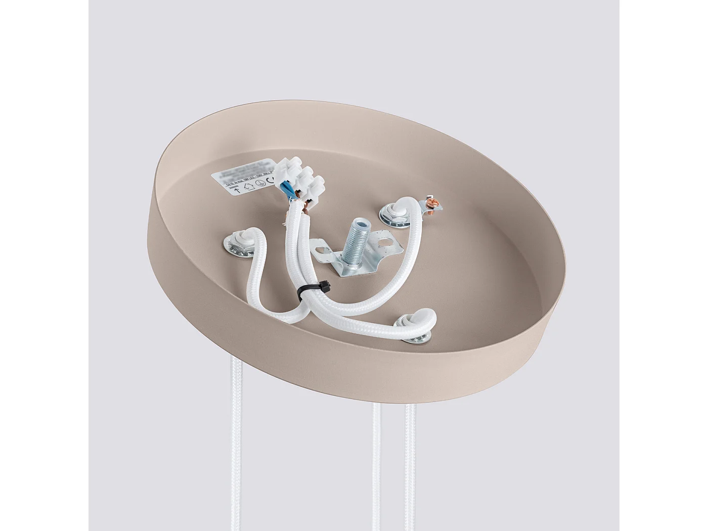 Lampada A Sospensione Karbon Minimalist Di Alluminio - 3 Sorgenti Luminose - L.19,5 X A.108 Cm - Talpa