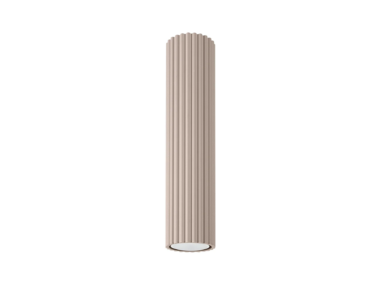 Plafonnier Karbon Minimaliste En Aluminium - 1 Sources Lumineuses - L.6,5 X H.30 Cm - Taupe