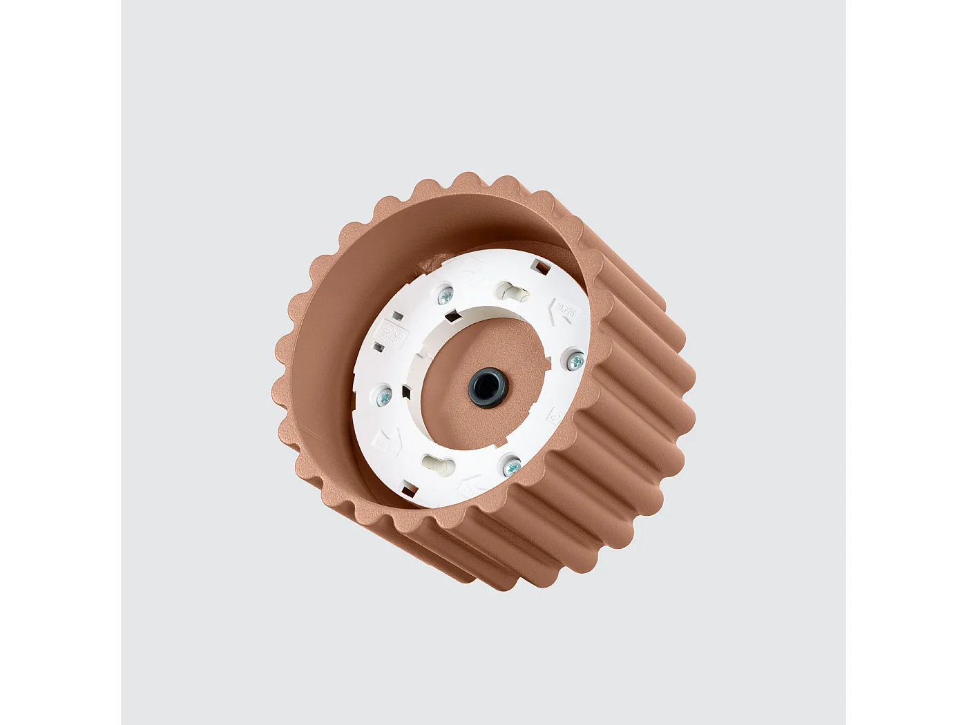 Candeeiro De Teto Aura Minimalista, Alumínio - 1 Lichtbronnen - L.10 X H.10 Cm - Mocha