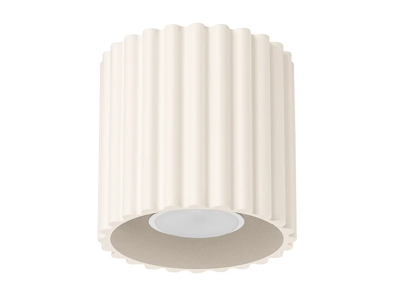 Plafondlamp Aura Minimalist Van  - 1 Lichtbronnen - L.10 X H.10 Cm - Beige