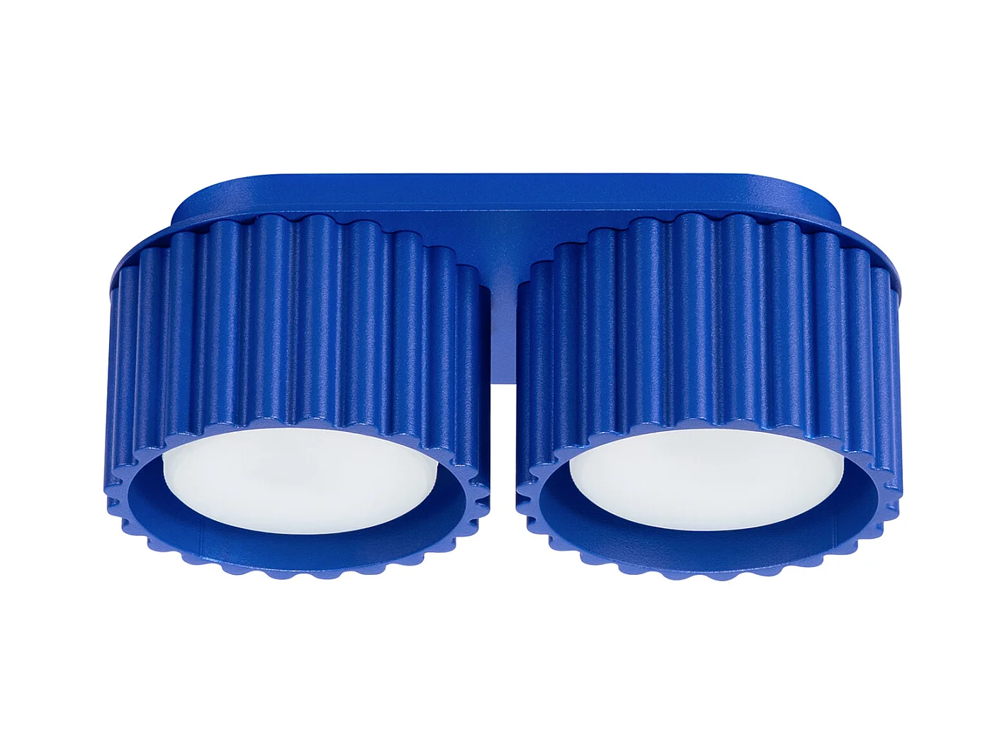 Plafonnier Aura Minimaliste En Aluminium - 2 Sources Lumineuses - L.21 X H.12 Cm - Outremer