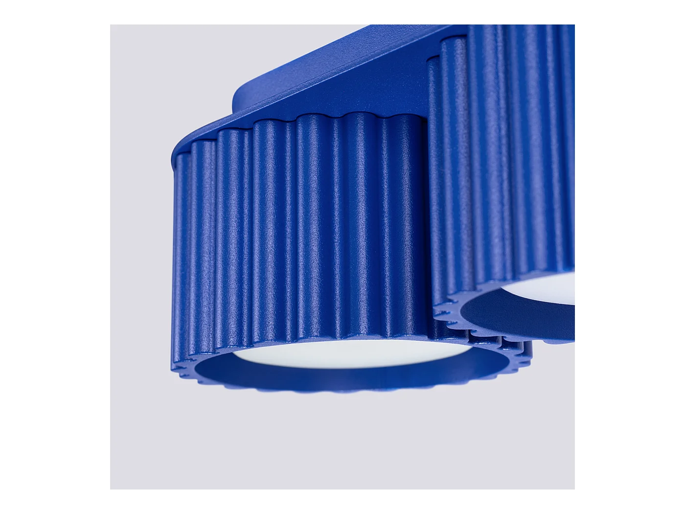 Plafonnier Aura Minimaliste En Aluminium - 2 Sources Lumineuses - L.21 X H.12 Cm - Outremer