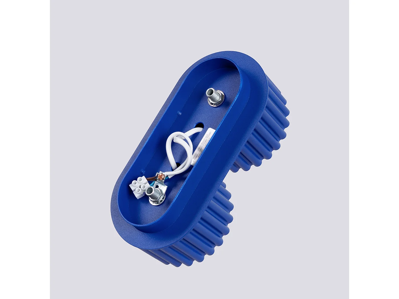 Plafonnier Aura Minimaliste En Aluminium - 2 Sources Lumineuses - L.21 X H.12 Cm - Outremer