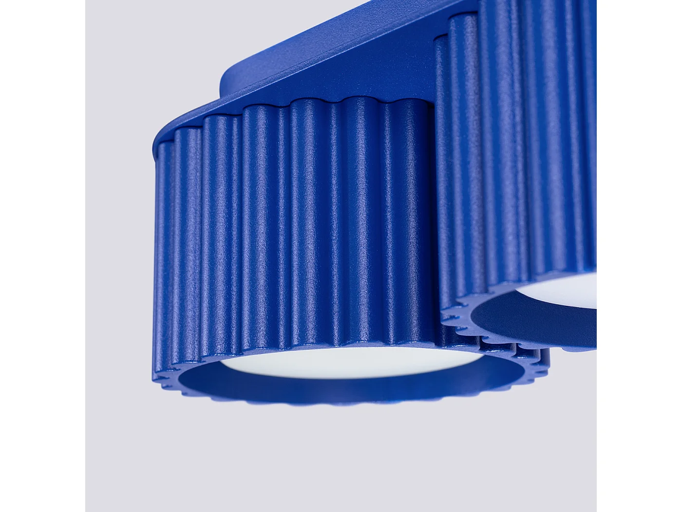 Plafonnier Aura Minimaliste En Aluminium - 2 Sources Lumineuses - L.21 X H.12 Cm - Outremer