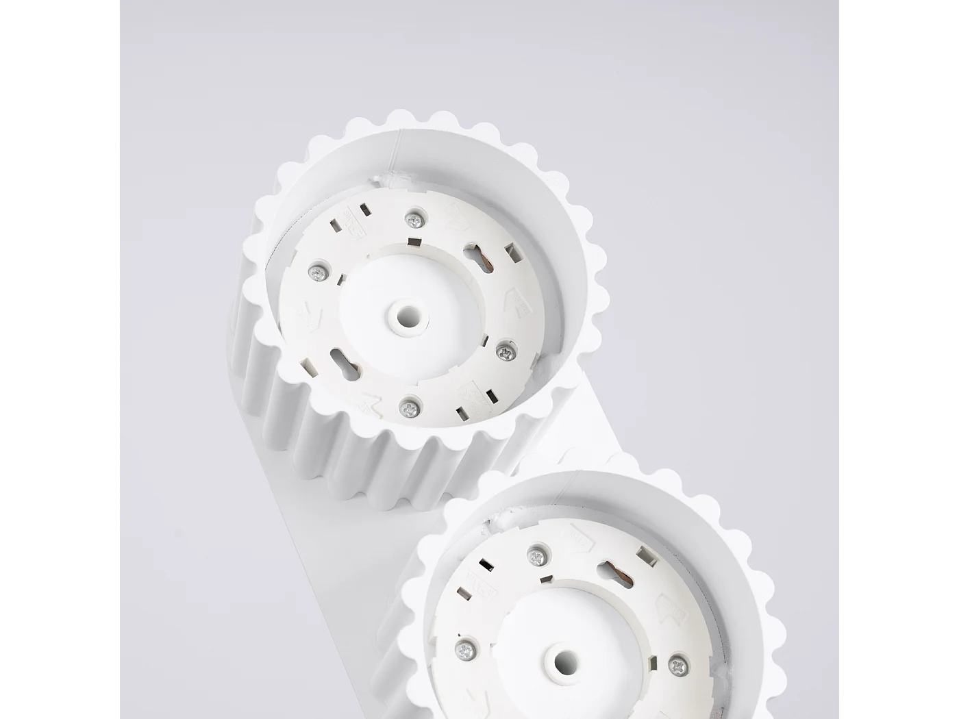 Candeeiro De Teto Aura Minimalista, Alumínio - 2 Lichtbronnen - L.21 X H.12 Cm - Branco