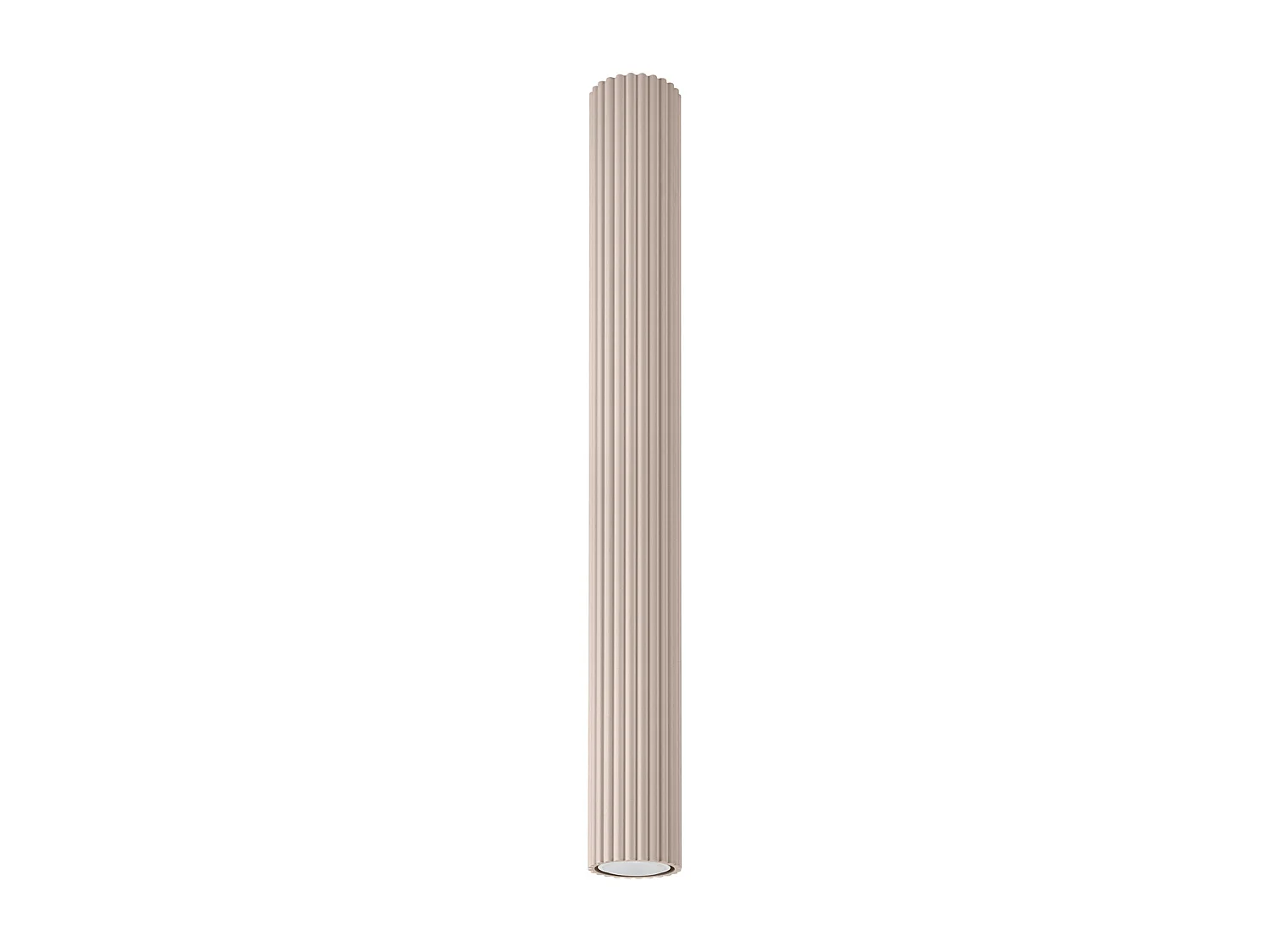 Plafonnier Karbon Minimaliste En Aluminium - 1 Sources Lumineuses - L.6,5 X H.60 Cm - Taupe