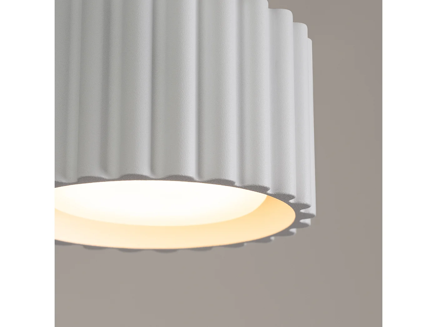 Plafondlamp Aura Minimalist Van  - 1 Lichtbronnen - L.10 X H.10 Cm - Wit