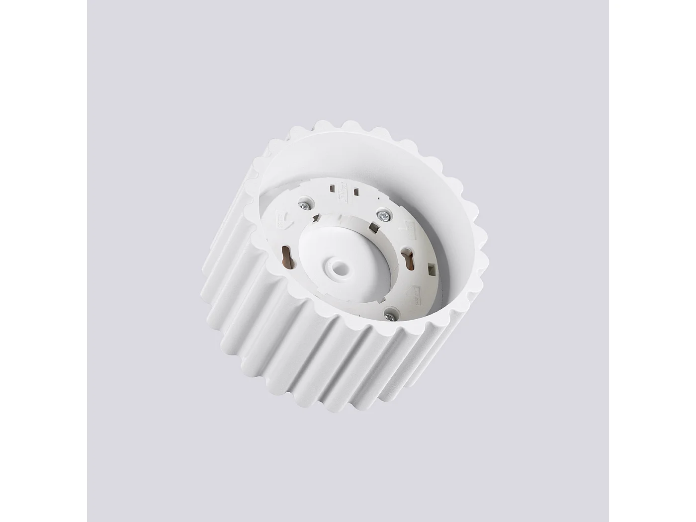 Plafondlamp Aura Minimalist Van  - 1 Lichtbronnen - L.10 X H.10 Cm - Wit