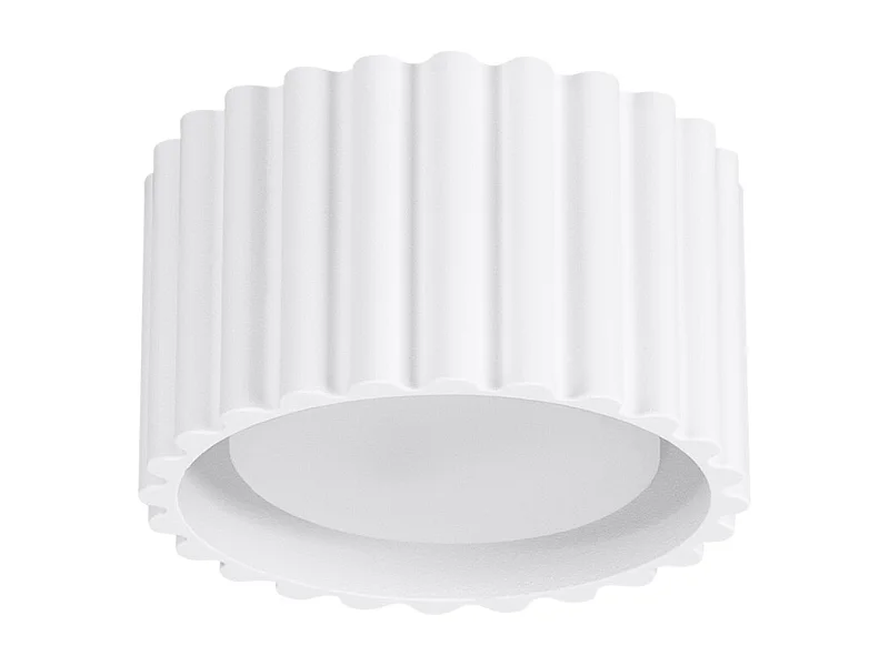 Candeeiro De Teto Aura Minimalista, Alumínio - 1 Lichtbronnen - L.10 X H.10 Cm - Branco