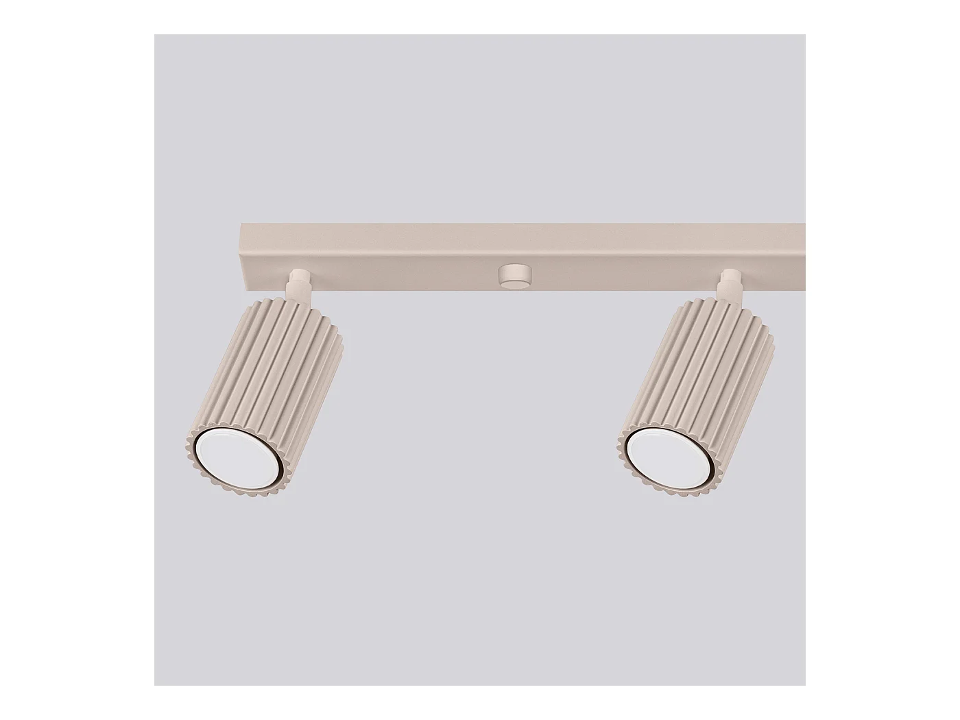 Plafonnier Karbon Minimaliste En Aluminium - 4 Sources Lumineuses - L.81 X H.16,5 Cm - Taupe