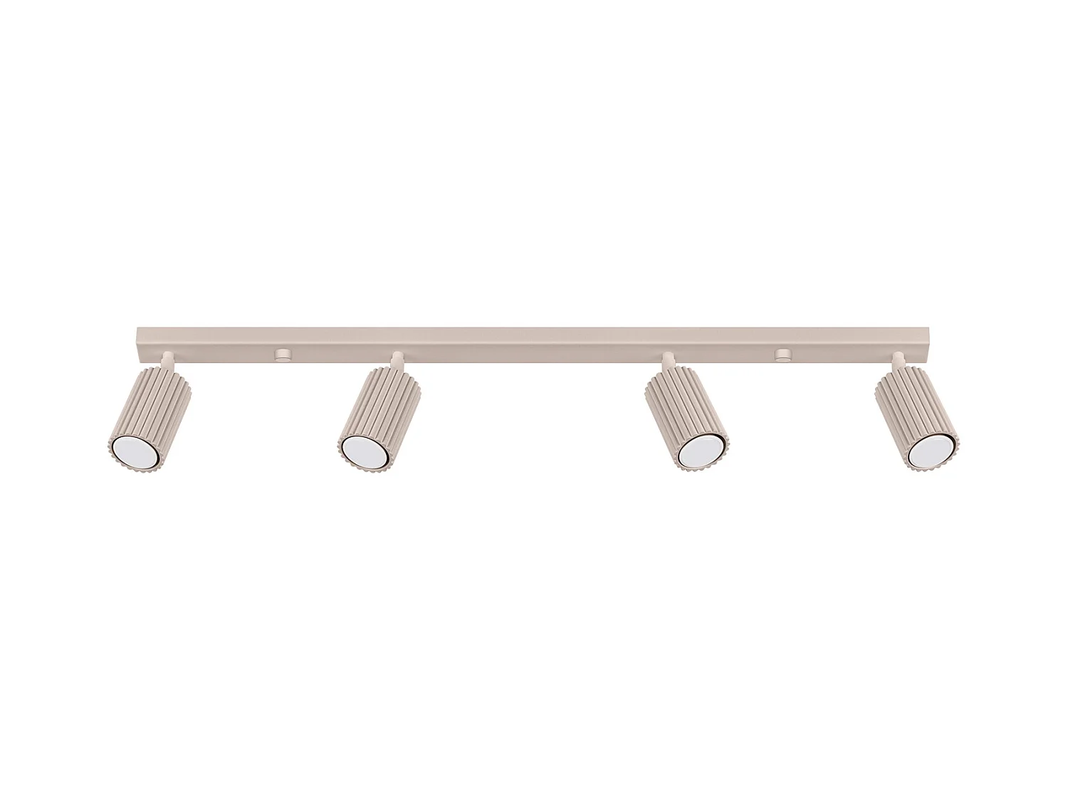 Plafondlamp Karbon Minimalist Van  - 4 Lichtbronnen - L.81 X H.16,5 Cm - Taupe
