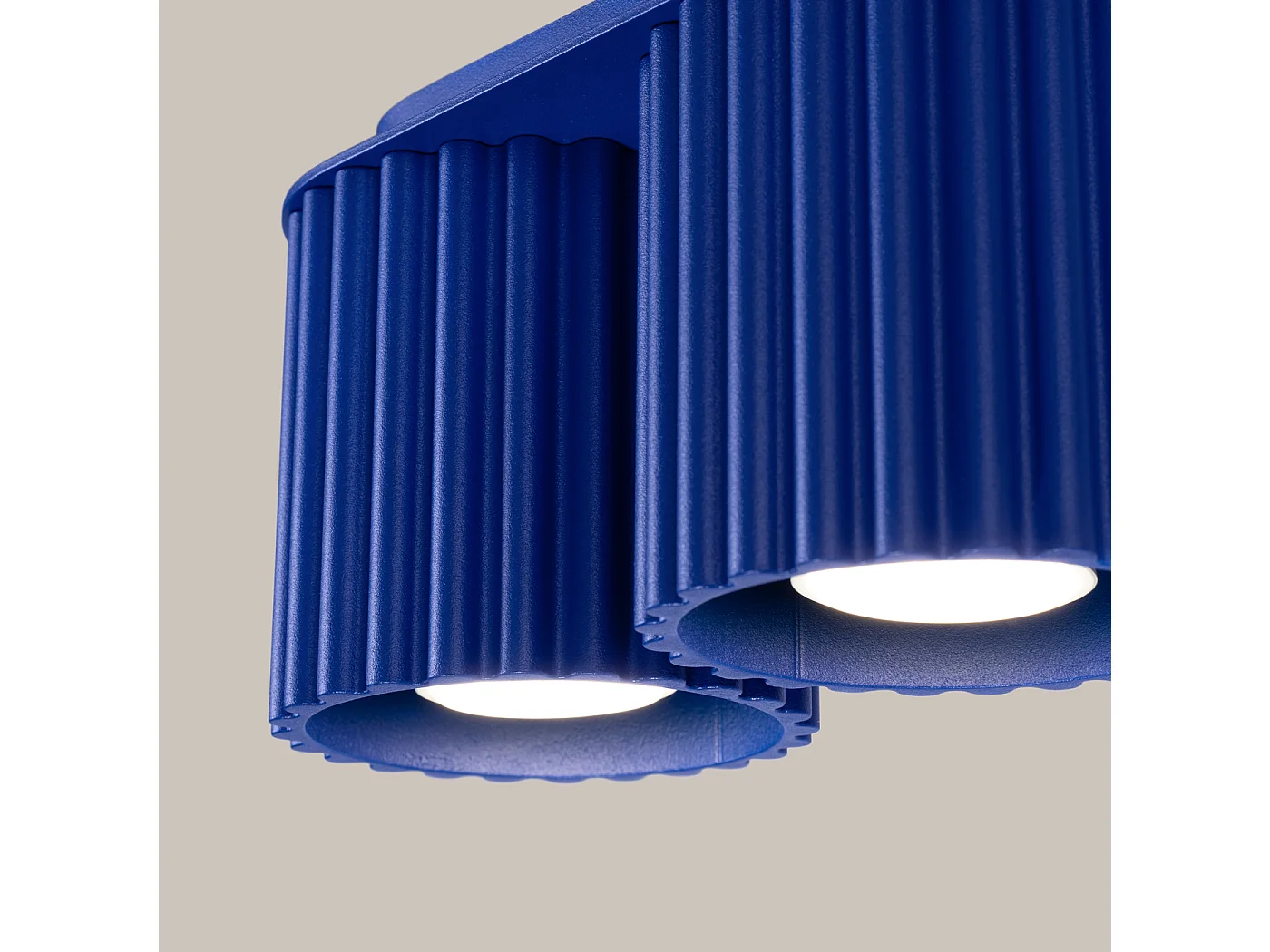 Plafonnier Aura Minimaliste En Aluminium - 2 Sources Lumineuses - L.21 X H.12 Cm - Outremer