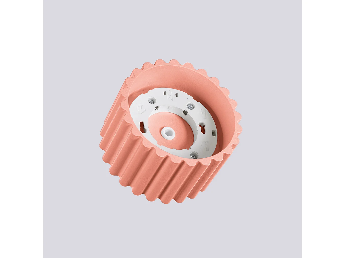 Plafonnier Aura Minimaliste En Aluminium - 1 Sources Lumineuses - L.10 X H.10 Cm - Pêche