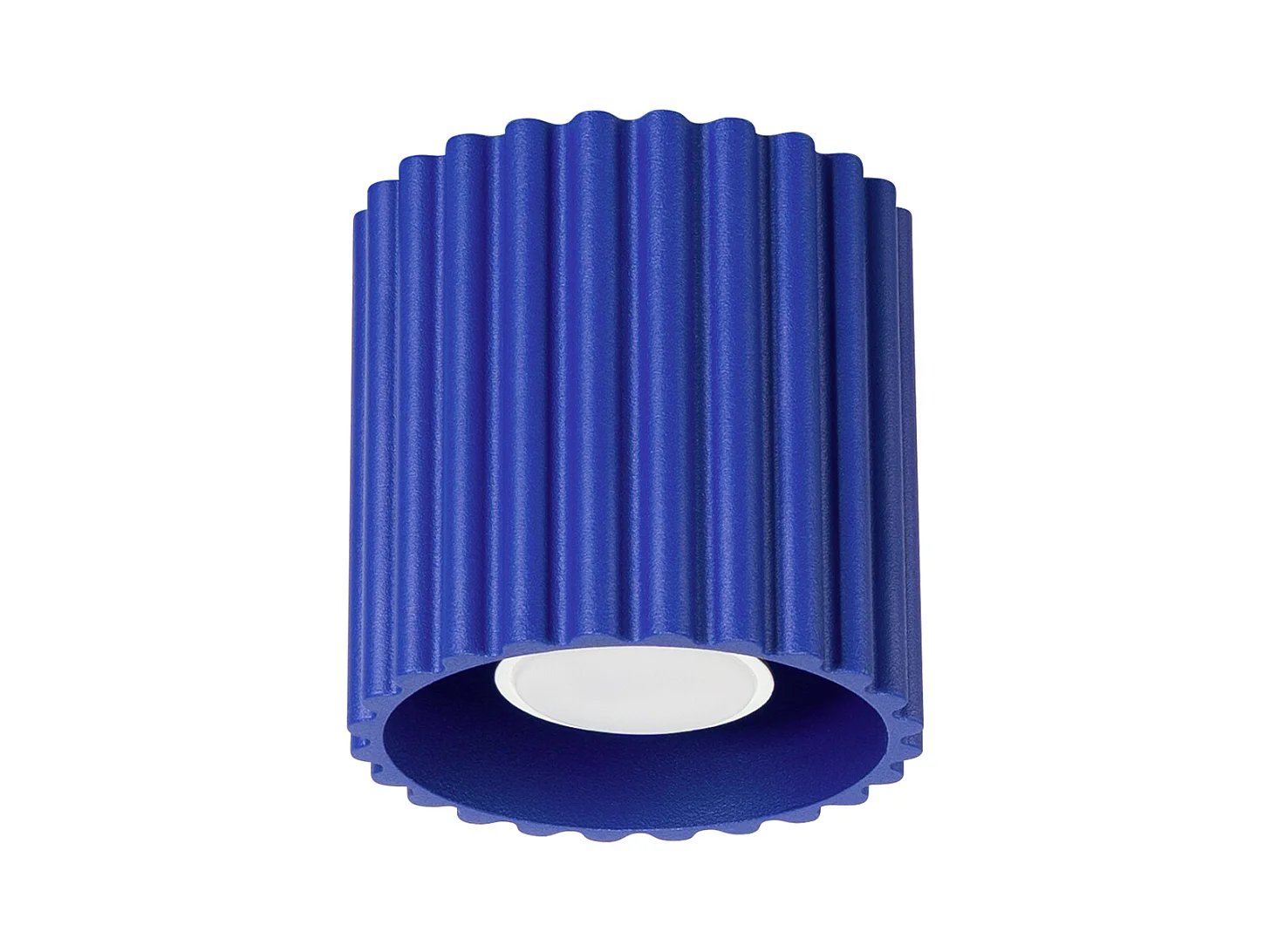 Deckenleuchte Aura Minimalistisch Aus  Aluminium - 1 Lichtquellen - L.10 X H. Cm - Ultramarin