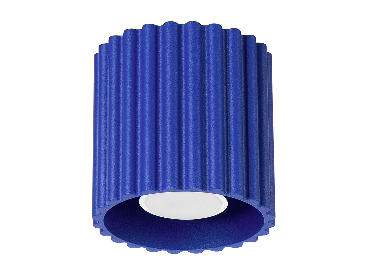 Plafonnier Aura Minimaliste En Aluminium - 1 Sources Lumineuses - L.10 X H.10 Cm - Outremer