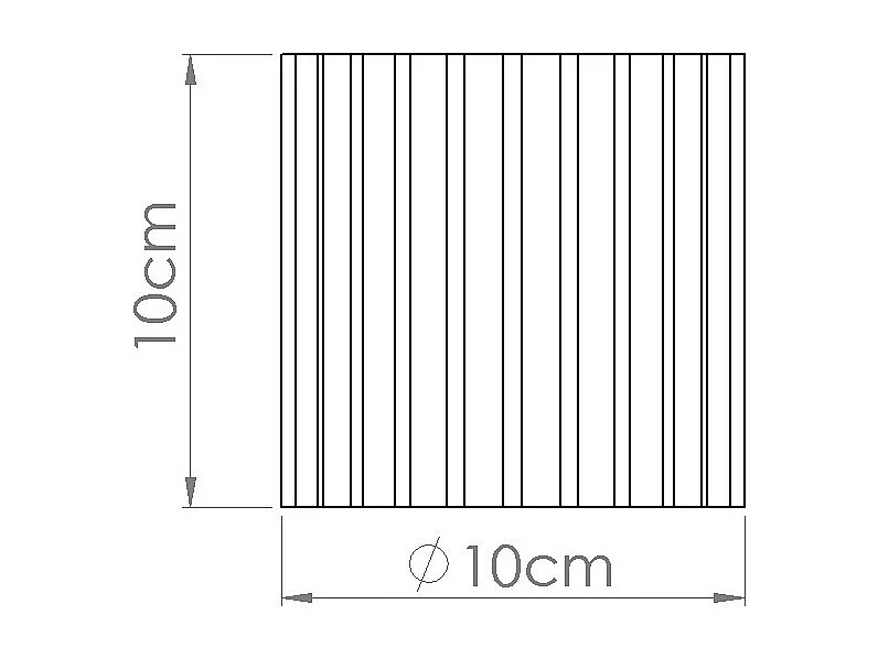 Plafonnier Aura Minimaliste En Aluminium - 1 Sources Lumineuses - L.10 X H.10 Cm - Outremer