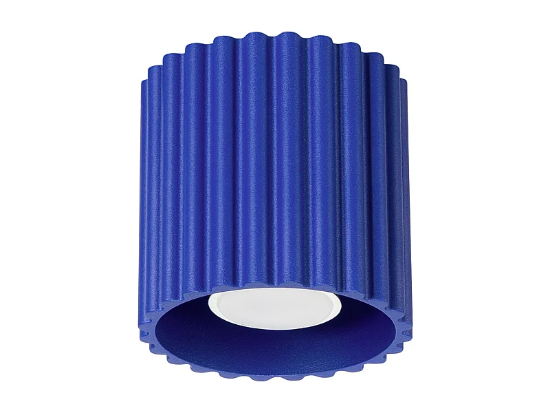 Plafonnier Aura Minimaliste En Aluminium - 1 Sources Lumineuses - L.10 X H.10 Cm - Outremer