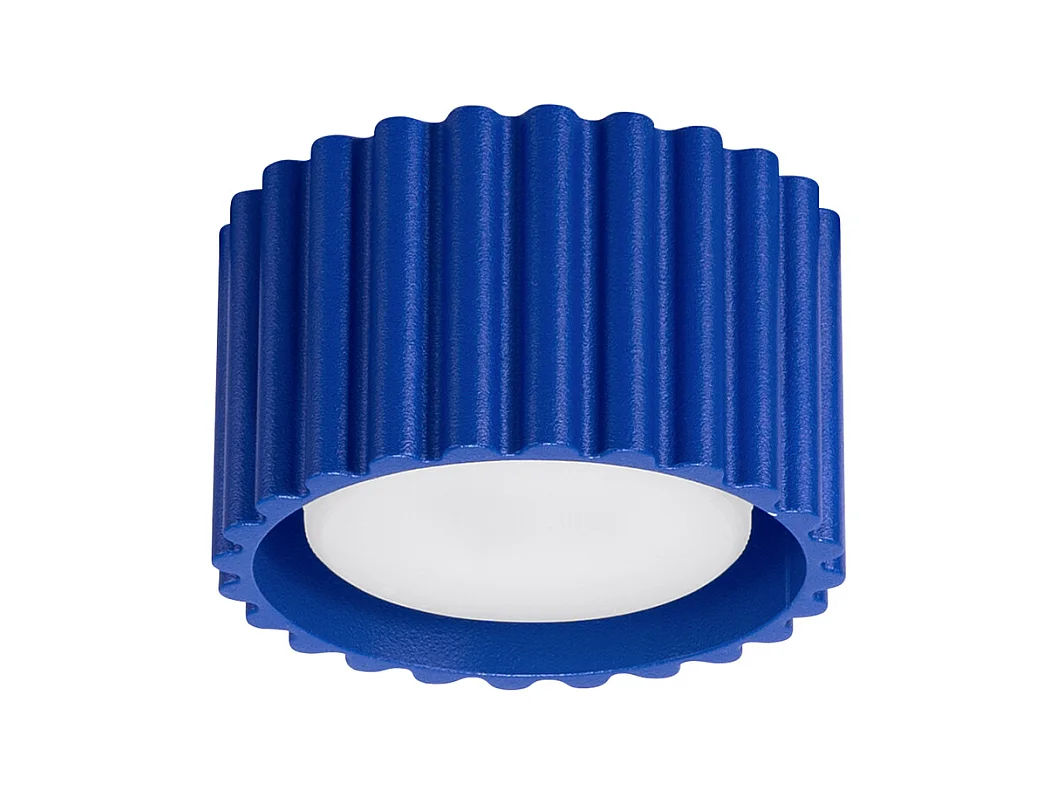 Plafonnier Aura Minimaliste En Aluminium - 1 Sources Lumineuses - L.10 X H.10 Cm - Outremer