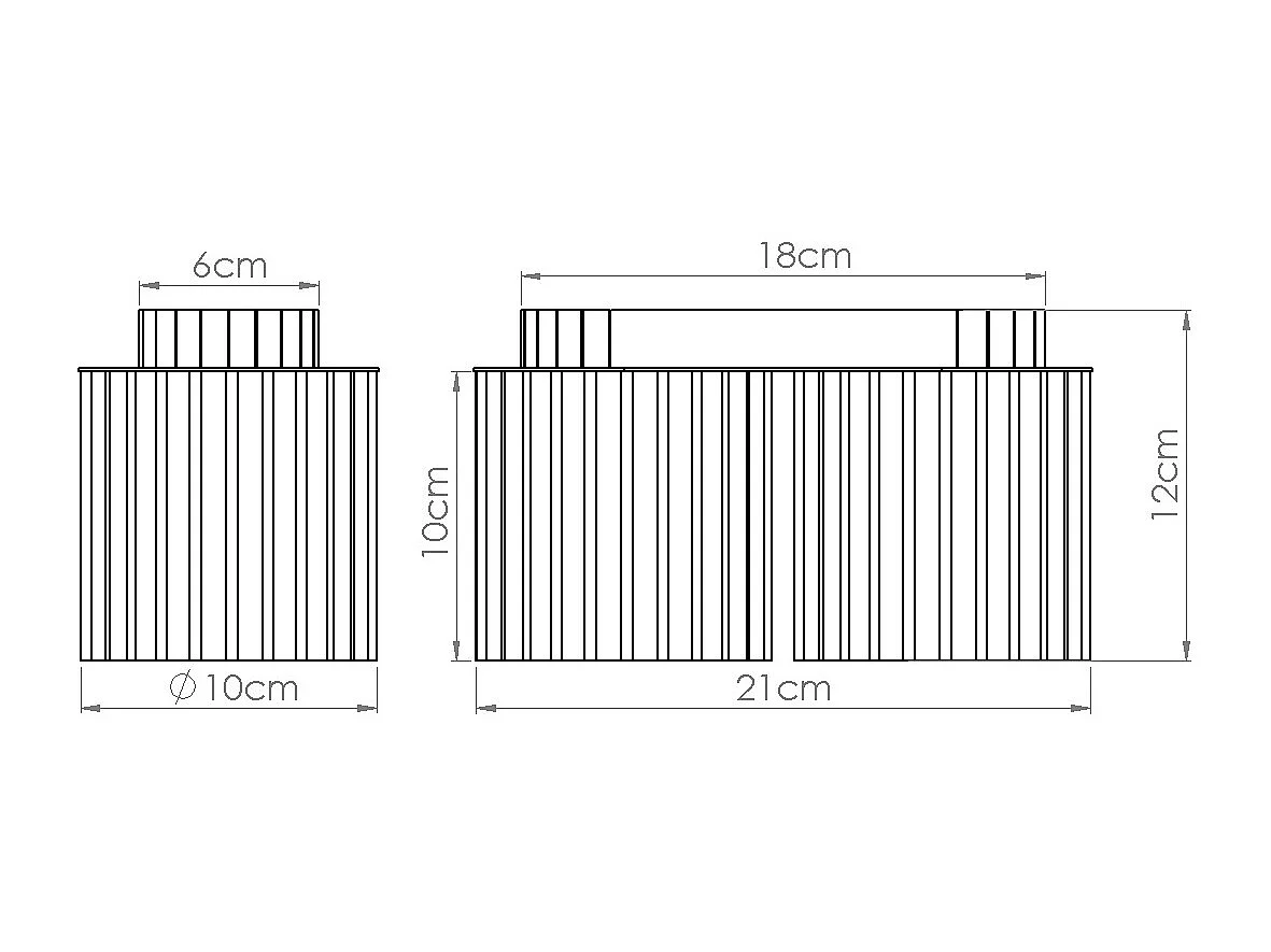 Plafonnier Aura Minimaliste En Aluminium - 2 Sources Lumineuses - L.21 X H.12 Cm - Moka