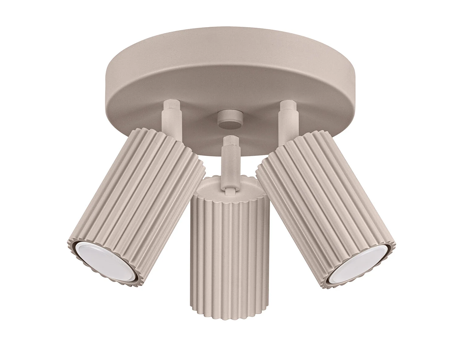 Lampada A Soffitto Karbon Minimalist Di Alluminio - 3 Sorgenti Luminose - L.19,5 X A.18 Cm - Talpa