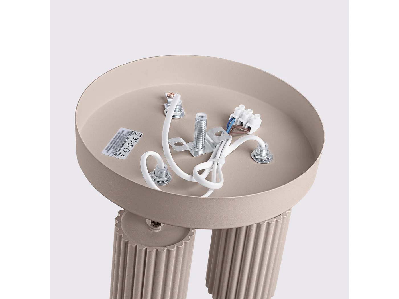 Lampada A Soffitto Karbon Minimalist Di Alluminio - 3 Sorgenti Luminose - L.19,5 X A.18 Cm - Talpa