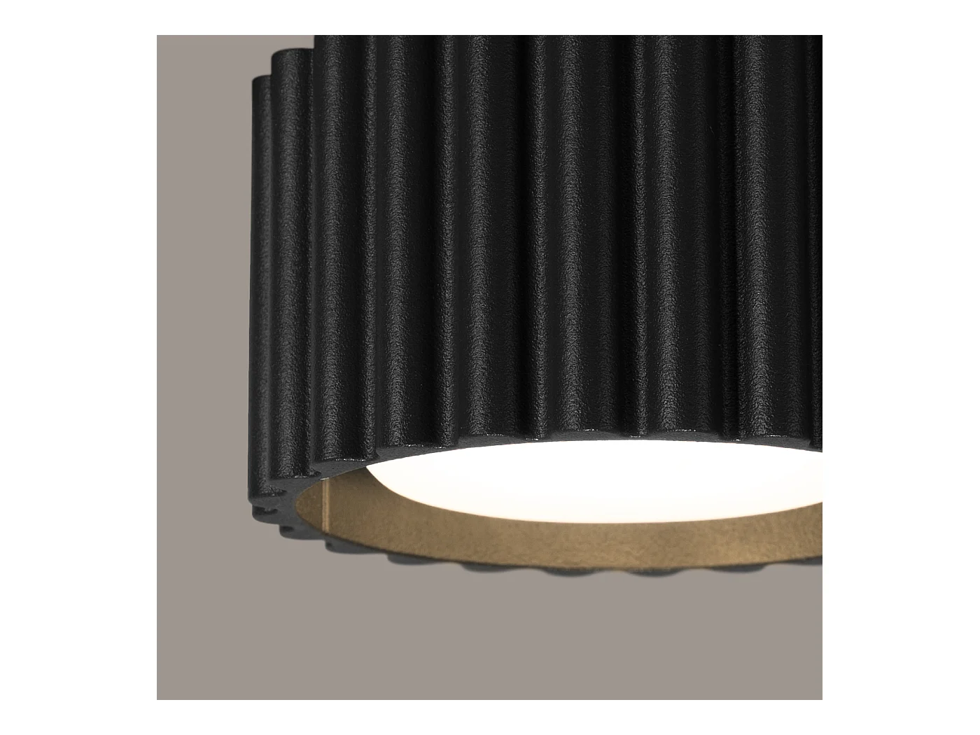 Plafonnier Aura Minimaliste En Aluminium - 1 Sources Lumineuses - L.10 X H.10 Cm - Noir