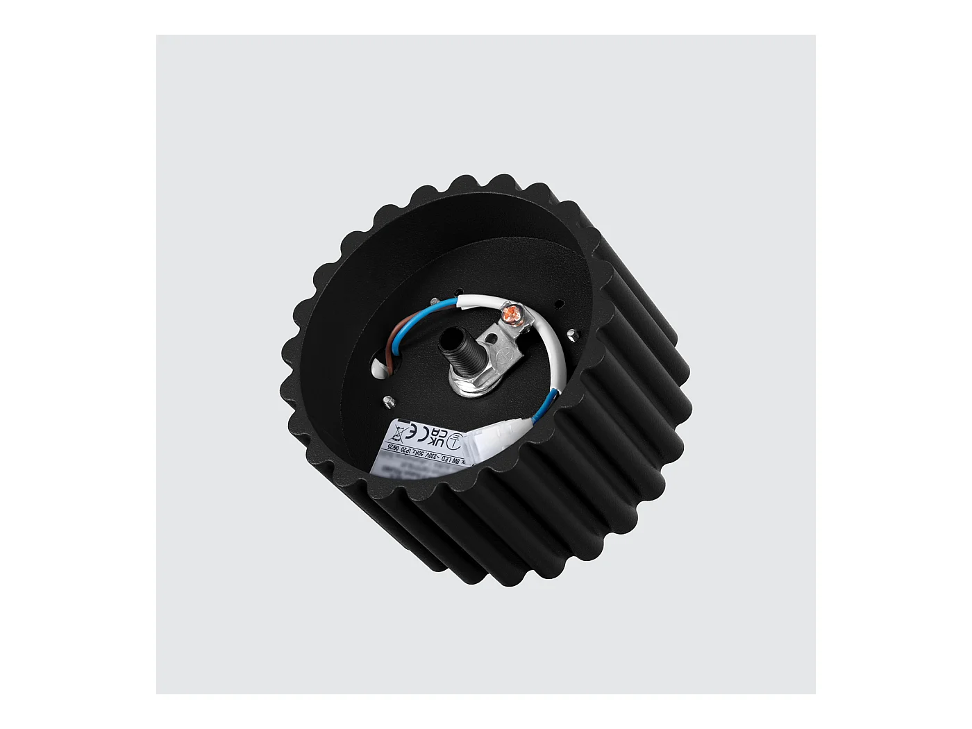 Plafonnier Aura Minimaliste En Aluminium - 1 Sources Lumineuses - L.10 X H.10 Cm - Noir