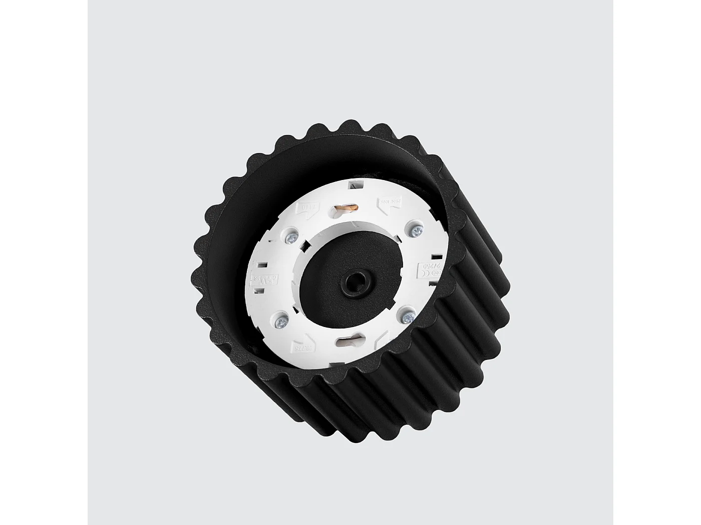 Plafonnier Aura Minimaliste En Aluminium - 1 Sources Lumineuses - L.10 X H.10 Cm - Noir