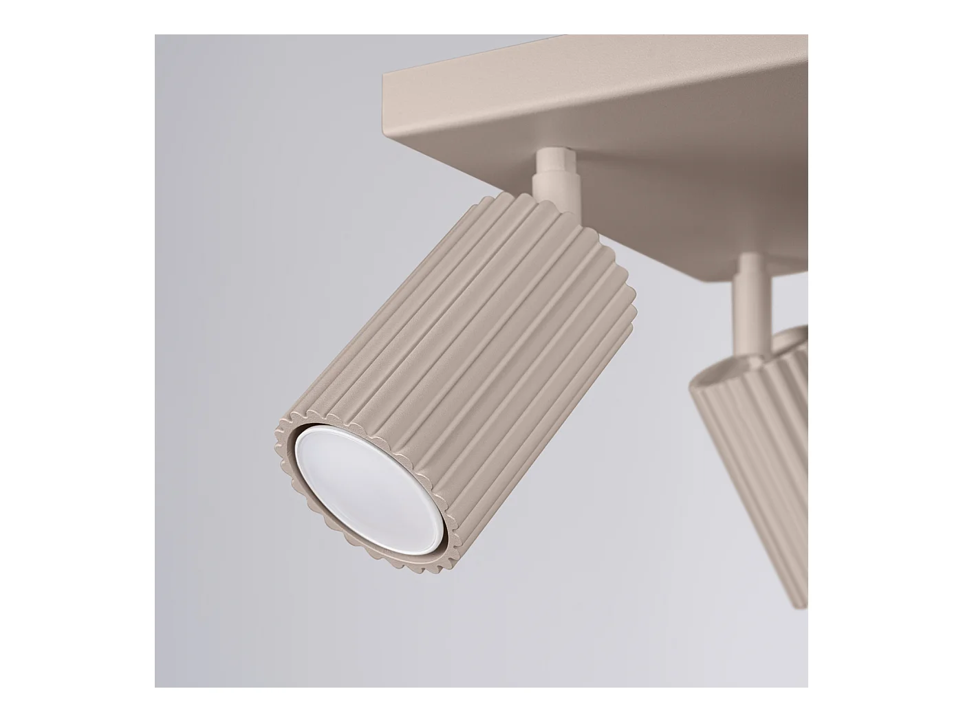 Plafondlamp Karbon Minimalist Van  - 4 Lichtbronnen - L.25 X H.16,5 Cm - Taupe