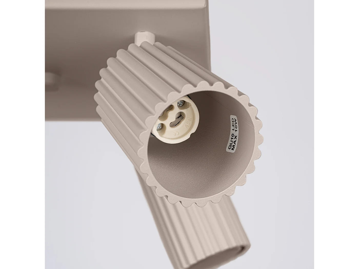 Plafondlamp Karbon Minimalist Van  - 4 Lichtbronnen - L.25 X H.16,5 Cm - Taupe