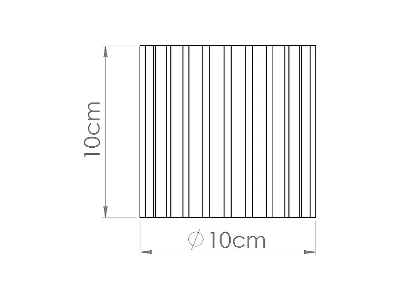 Deckenleuchte Aura Minimalistisch Aus  Aluminium - 1 Lichtquellen - L.10 X H. Cm - Weiß