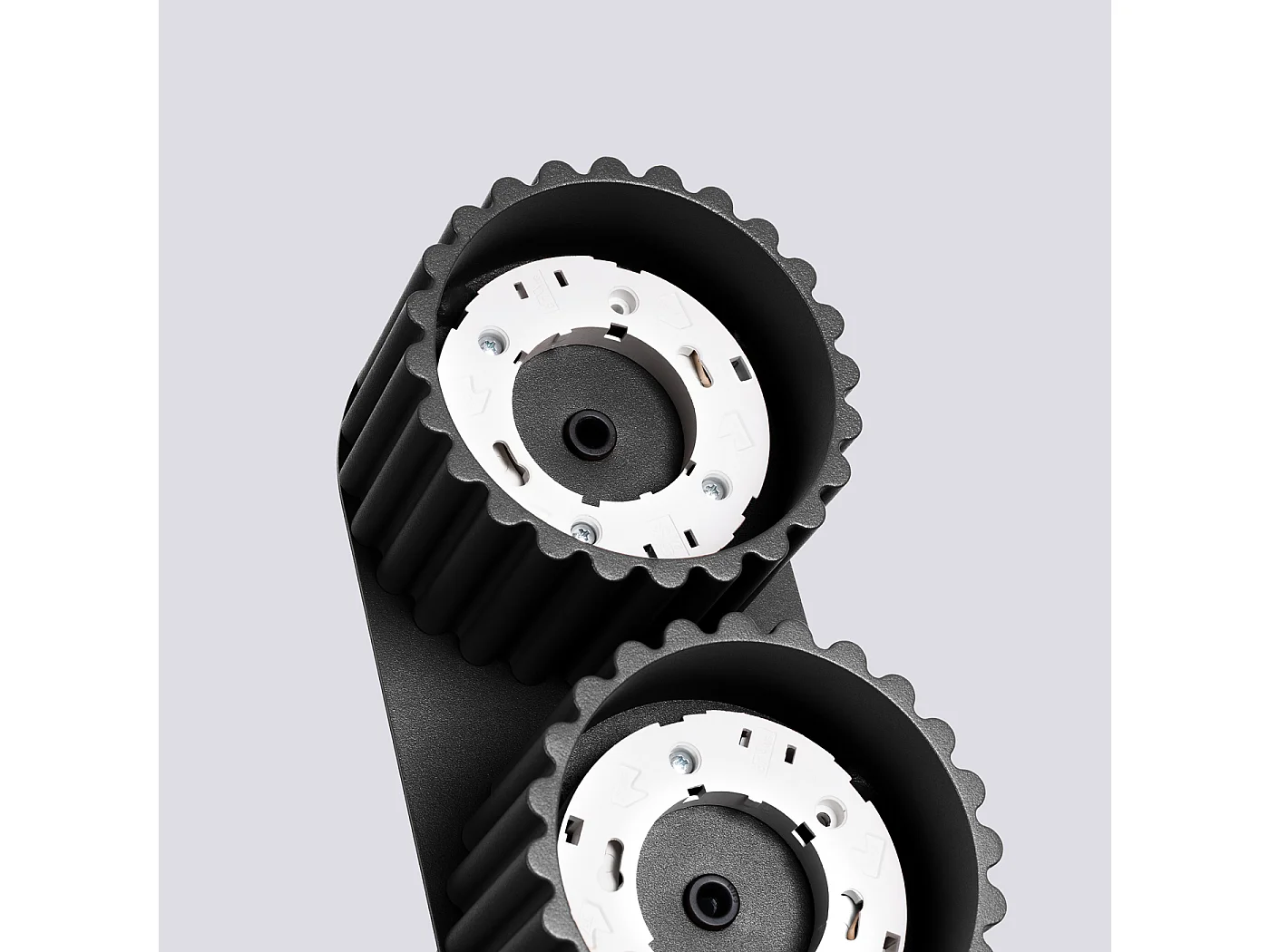 Plafonnier Aura Minimaliste En Aluminium - 2 Sources Lumineuses - L.21 X H.12 Cm - Noir