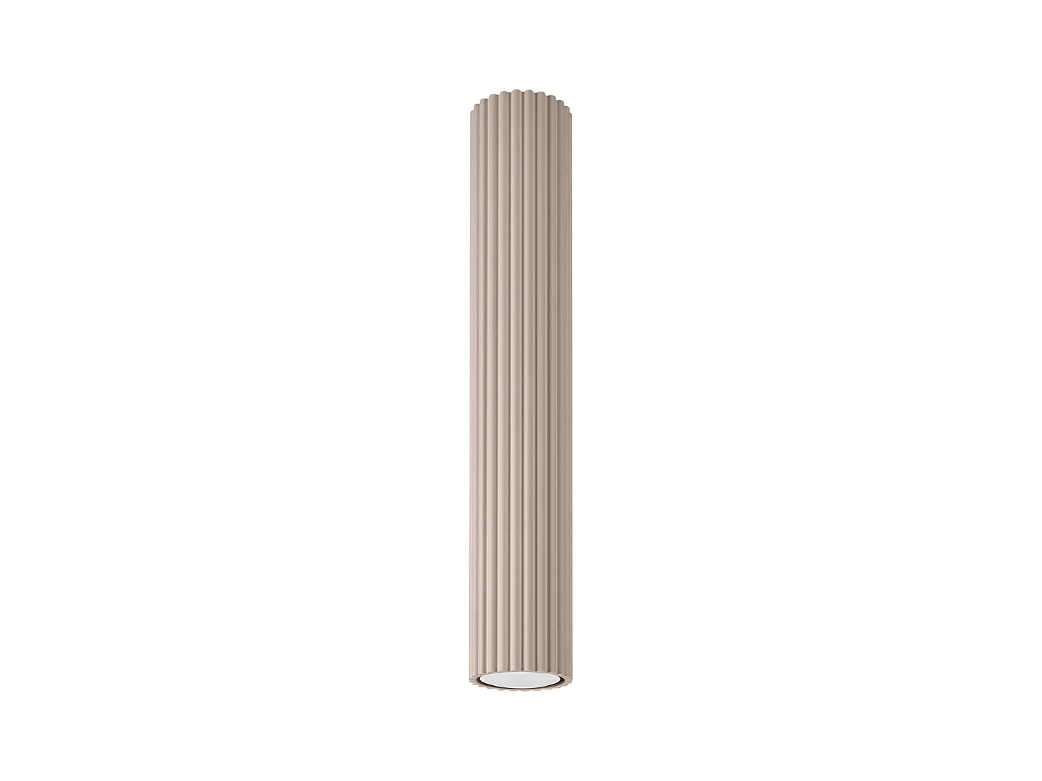 Plafonnier Karbon Minimaliste En Aluminium - 1 Sources Lumineuses - L.6,5 X H.40 Cm - Taupe