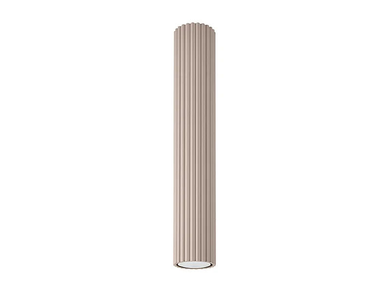 Plafonnier Karbon Minimaliste En Aluminium - 1 Sources Lumineuses - L.6,5 X H.40 Cm - Taupe
