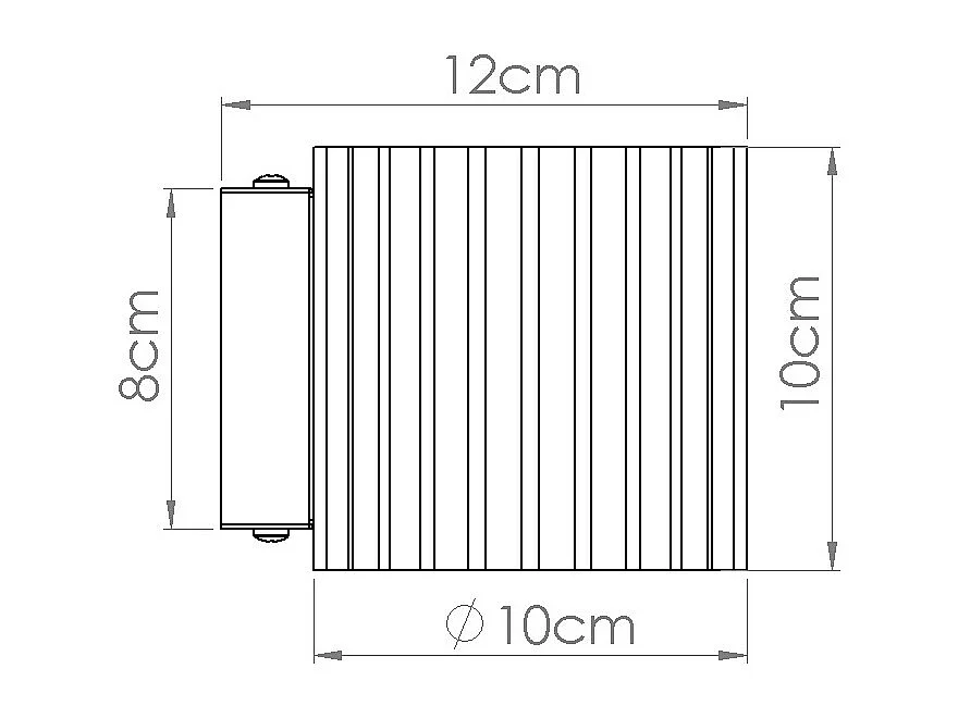 Applique Aura Minimaliste En Aluminium - 1 Sources Lumineuses - L.10 X H.10 Cm - Outremer