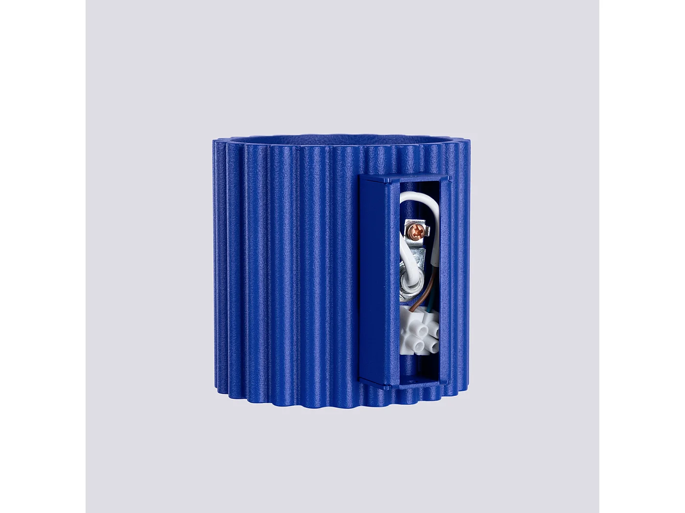 Applique Aura Minimaliste En Aluminium - 1 Sources Lumineuses - L.10 X H.10 Cm - Outremer