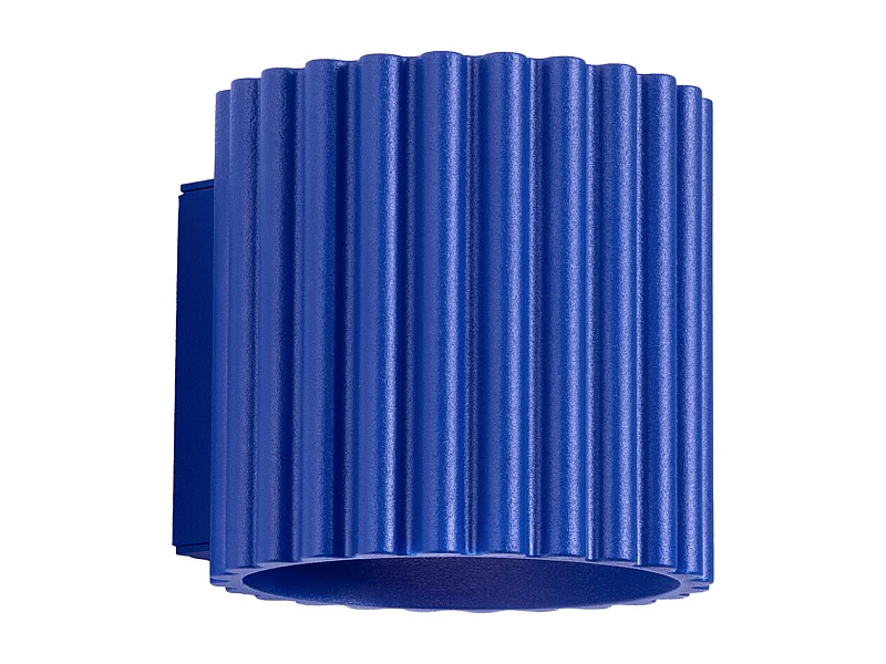 Wandlamp Aura Minimalist Van  - 1 Lichtbronnen - L.10 X H.10 Cm - Ultramarijn