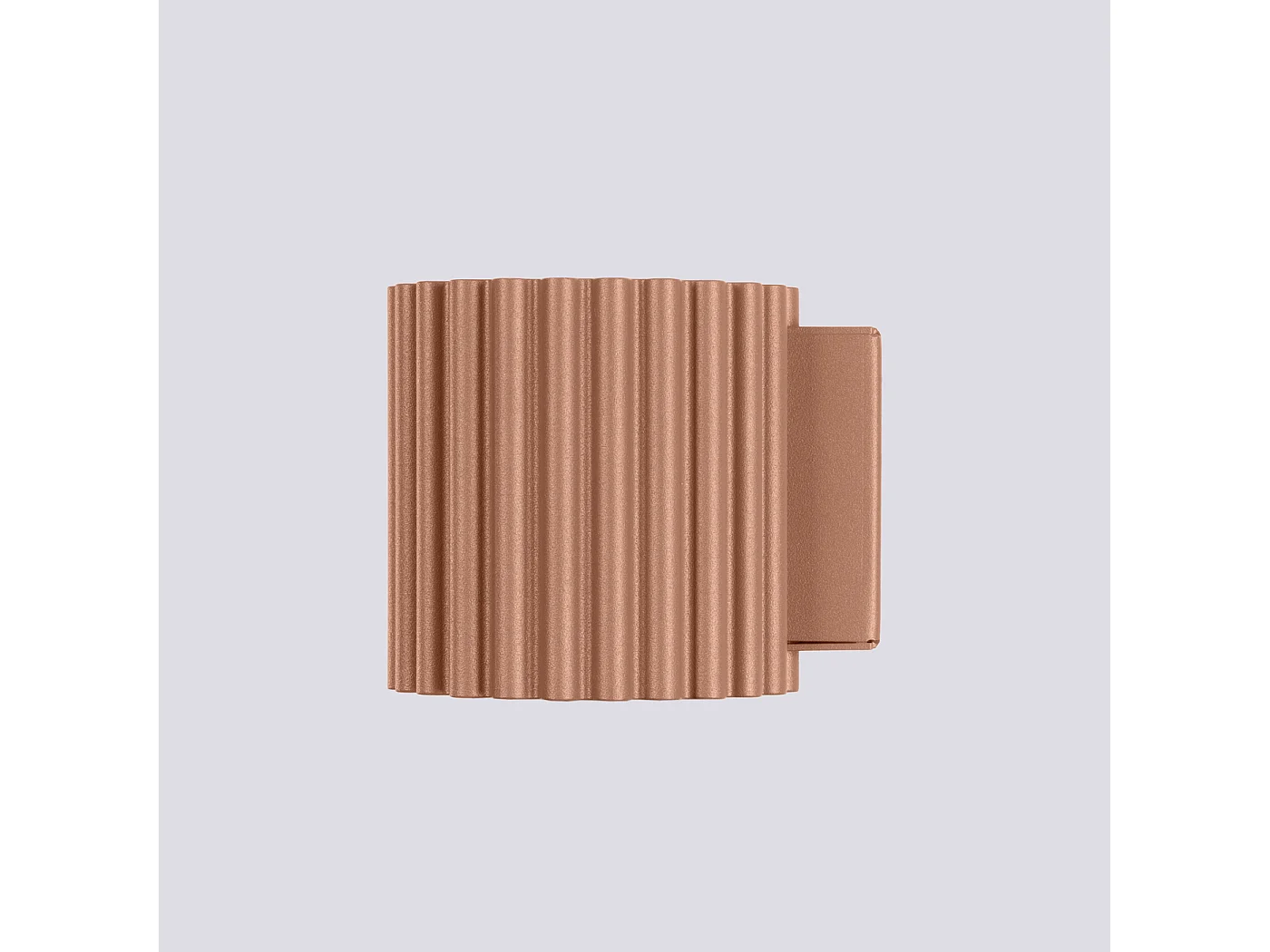 Applique Aura Minimaliste En Aluminium - 1 Sources Lumineuses - L.10 X H.10 Cm - Moka