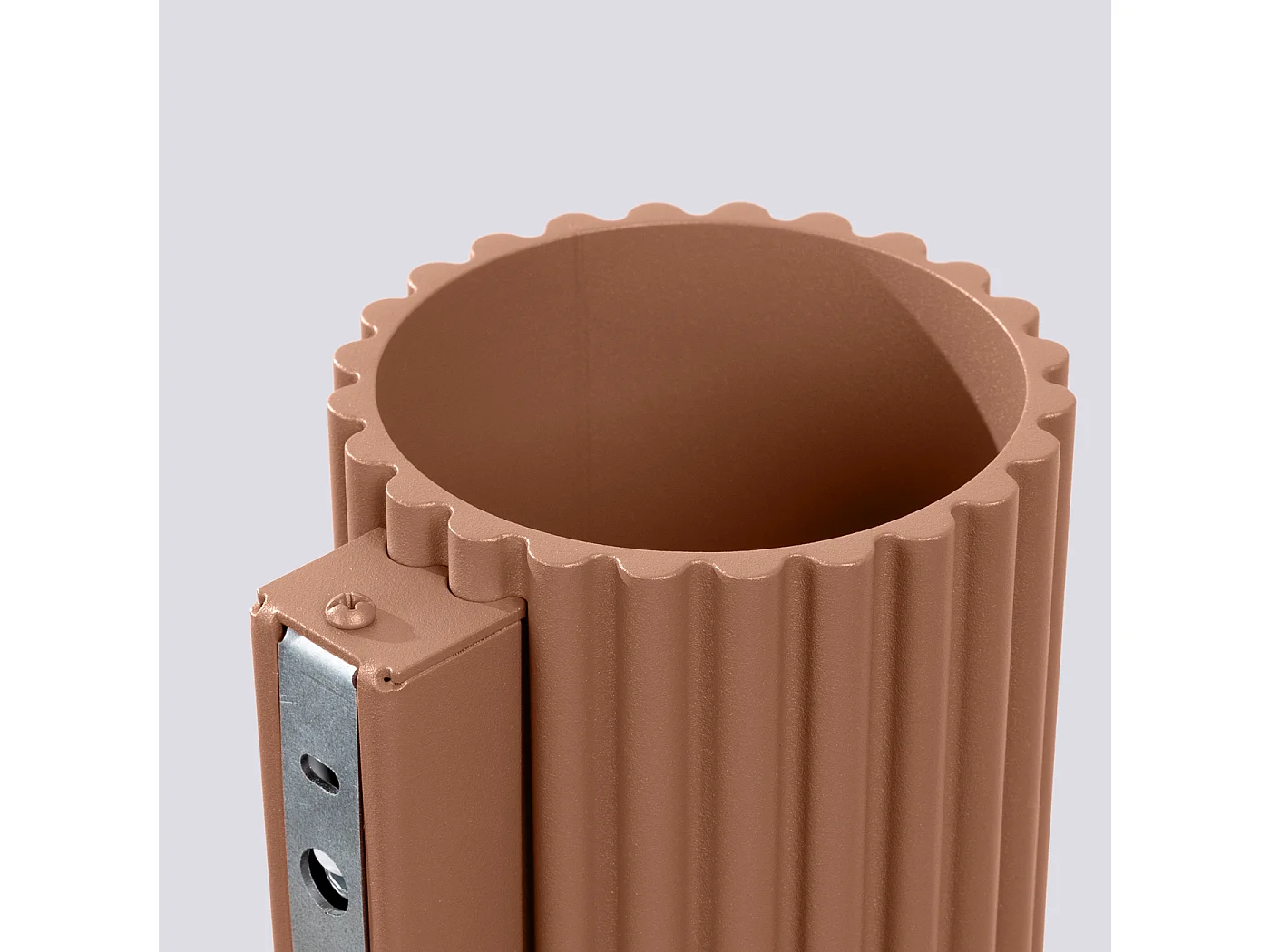 Applique Aura Minimaliste En Aluminium - 1 Sources Lumineuses - L.10 X H.10 Cm - Moka