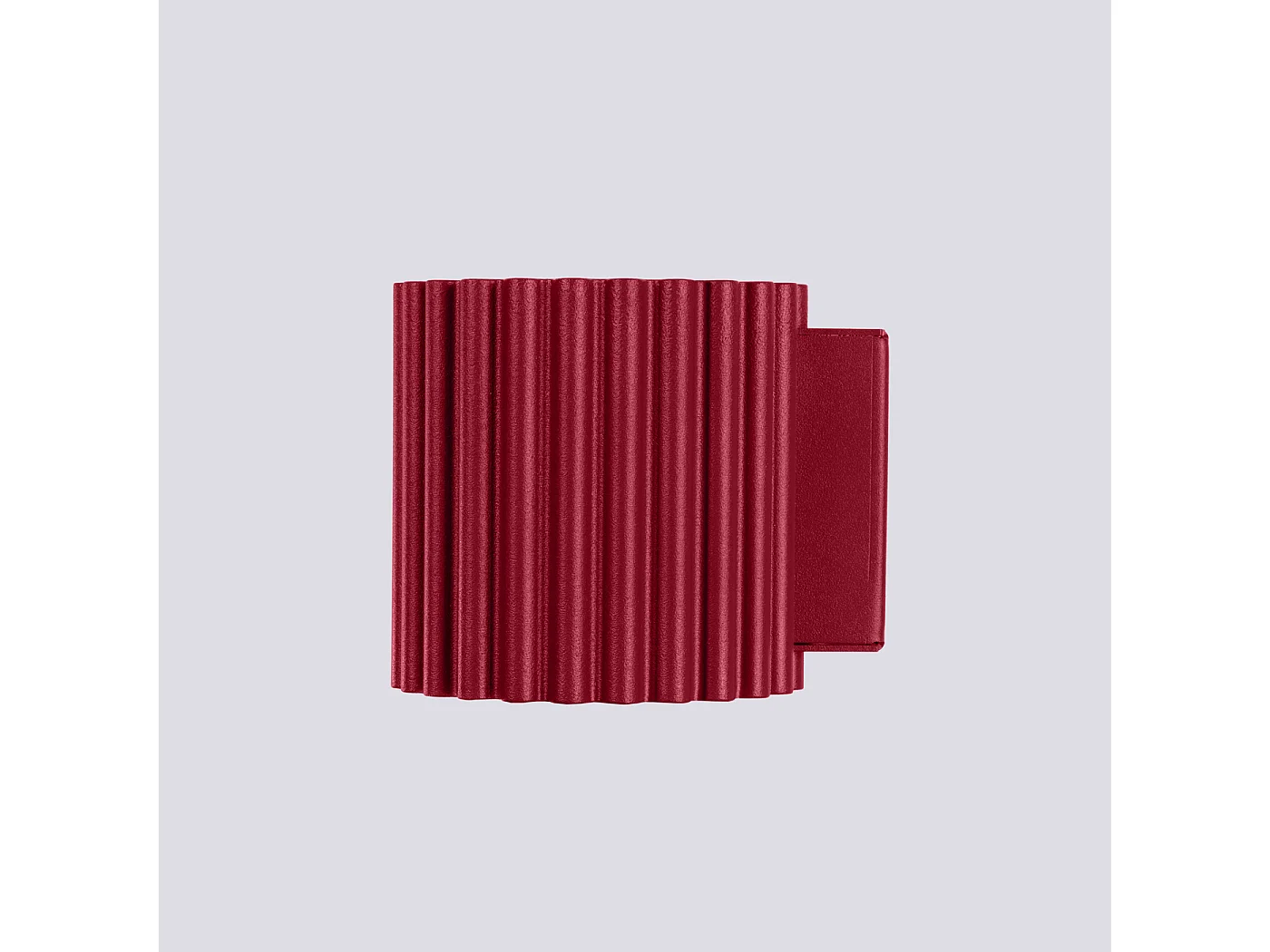 Applique Aura Minimaliste En Aluminium - 1 Sources Lumineuses - L.10 X H.10 Cm - Bourgogne