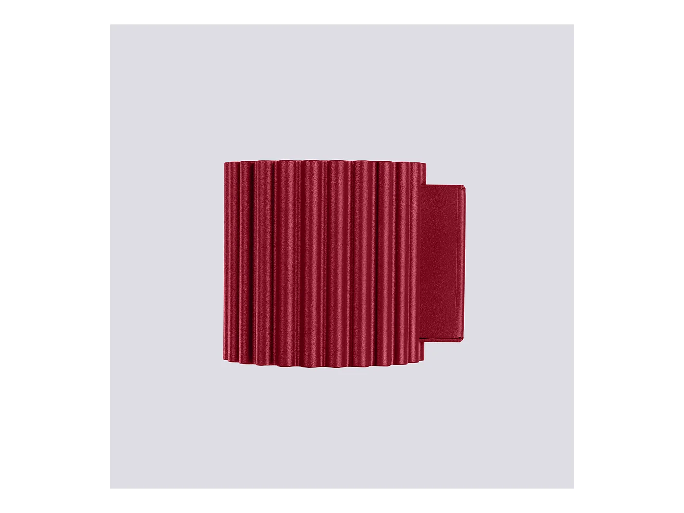 Applique Aura Minimaliste En Aluminium - 1 Sources Lumineuses - L.10 X H.10 Cm - Bourgogne