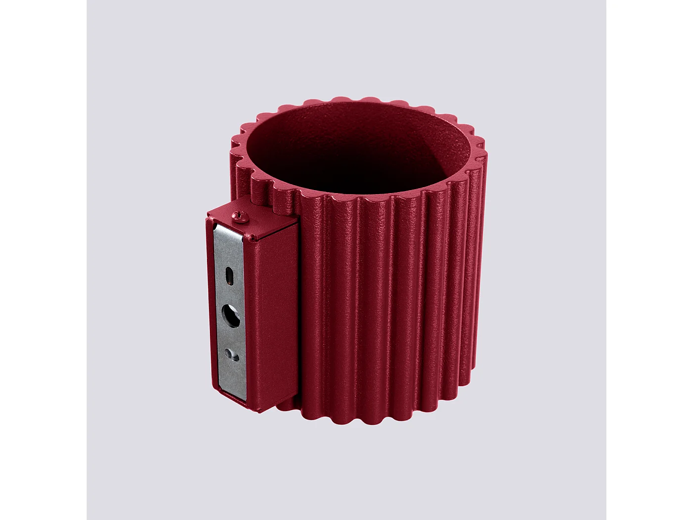 Applique Aura Minimaliste En Aluminium - 1 Sources Lumineuses - L.10 X H.10 Cm - Bourgogne