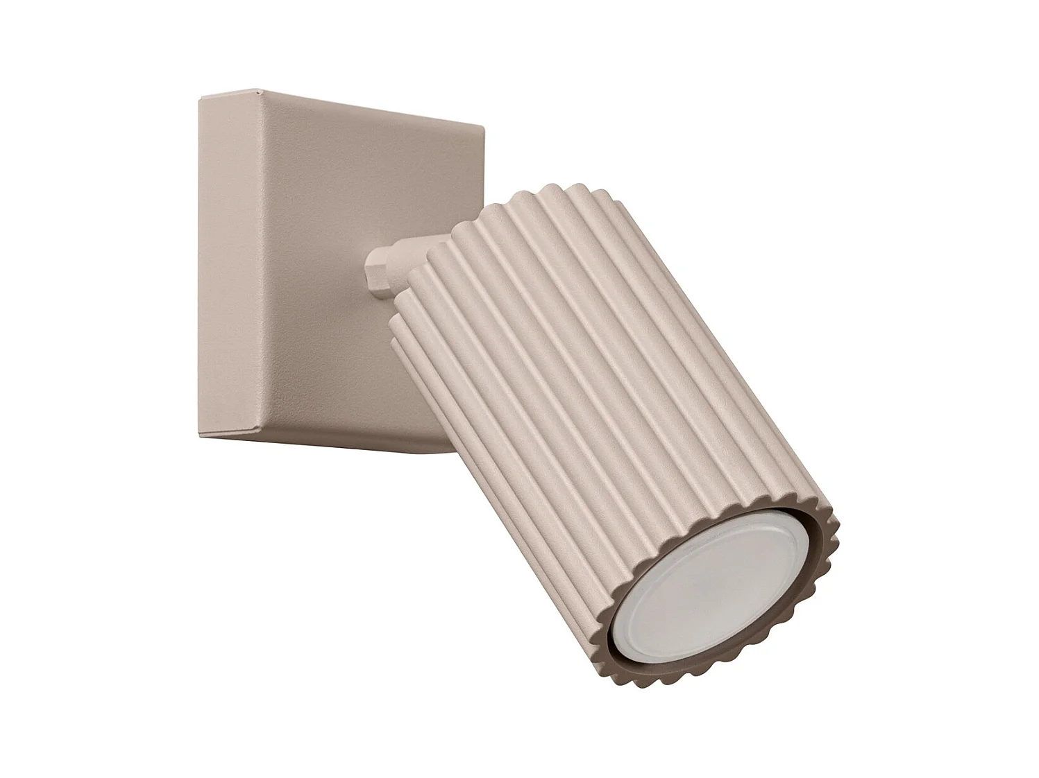 Lampa Ścienna Minimalistyczny Karbon, Aluminium - 1 Źródło - L.8 X H.16 Cm - Taupe