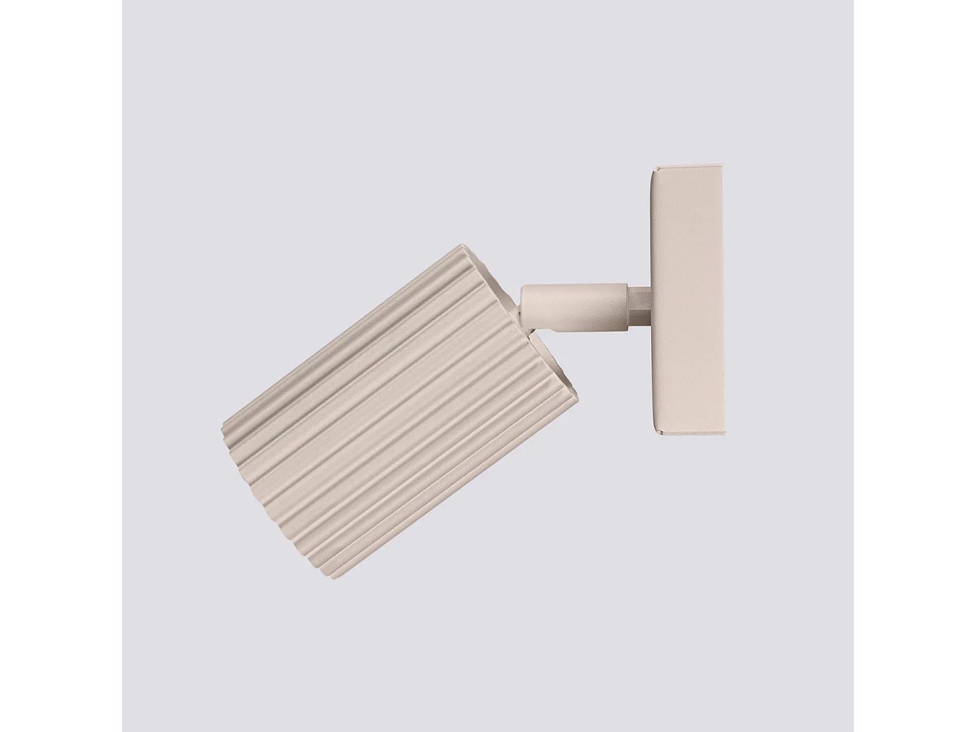 Applique Karbon Minimaliste En Aluminium - 1 Sources Lumineuses - L.8 X H.16 Cm - Taupe